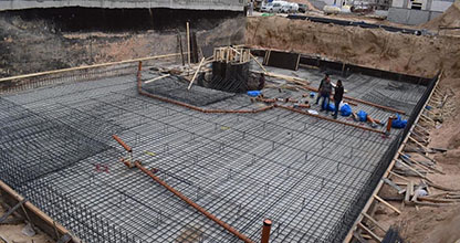 Влаштування монолітного фундаменту